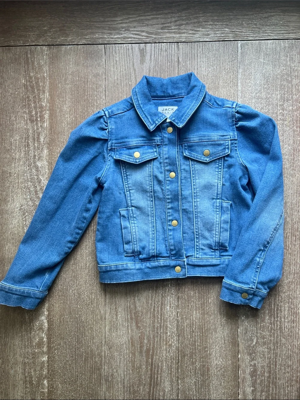 EUC Janie and Jack Denim Puff Sleeve Jacket